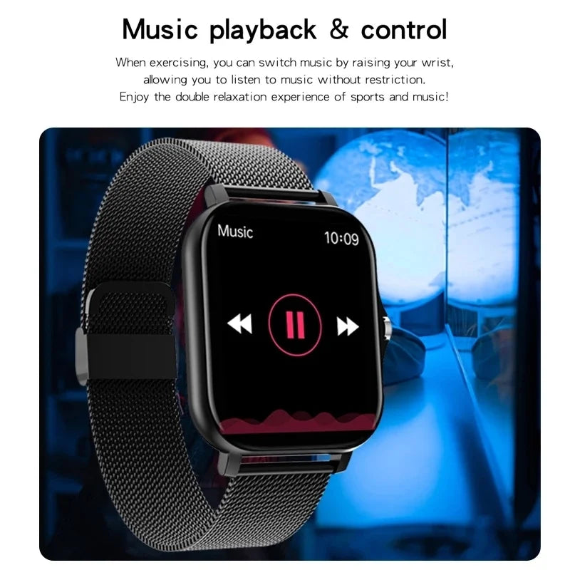 2023 Neue Bluetooth-Smartwatch mit Anruffunktion für Herren, 1,69" Voll-Touch, Fitness-Tracker, IP67 wasserdichte Smartwatch für Männer und Frauen