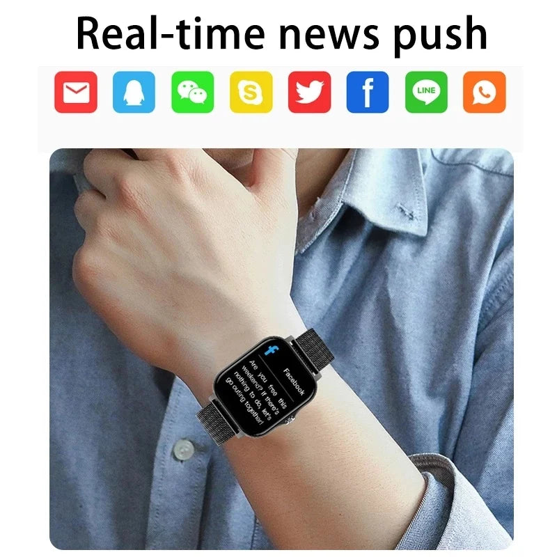 2023 Neue Bluetooth-Smartwatch mit Anruffunktion für Herren, 1,69" Voll-Touch, Fitness-Tracker, IP67 wasserdichte Smartwatch für Männer und Frauen