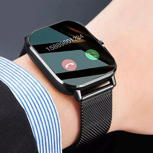 Nuevo Reloj Inteligente con Bluetooth para Responder Llamadas Hombres Pantalla Táctil Completa de 1.69" Llamada de Marcación Rastreador de Fitness IP67 Impermeable Reloj Inteligente para Hombres y Mujeres